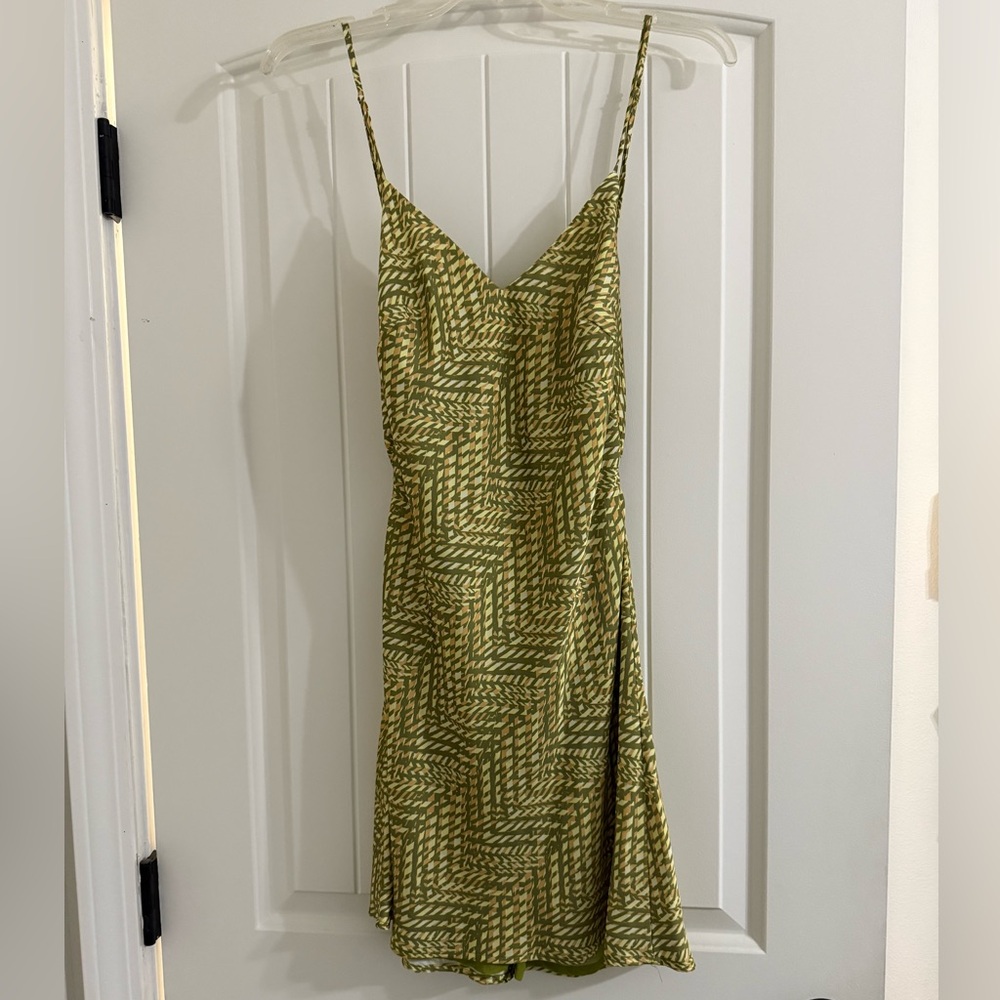 Green Retro Mini Dress